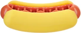 Barkbox Treat Meat Hot Dog Dog Toy | Bacon-Scented Rubber Chew Toy for Medium Dogs | Durable Dog Toys for Aggressive Chewers & Puppy Teething Toys