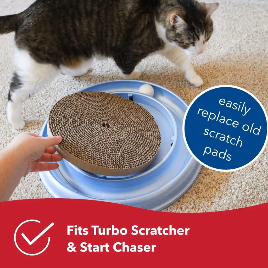 Bergan Turbo Scratcher Replacement Pads For Cats (2 pack)