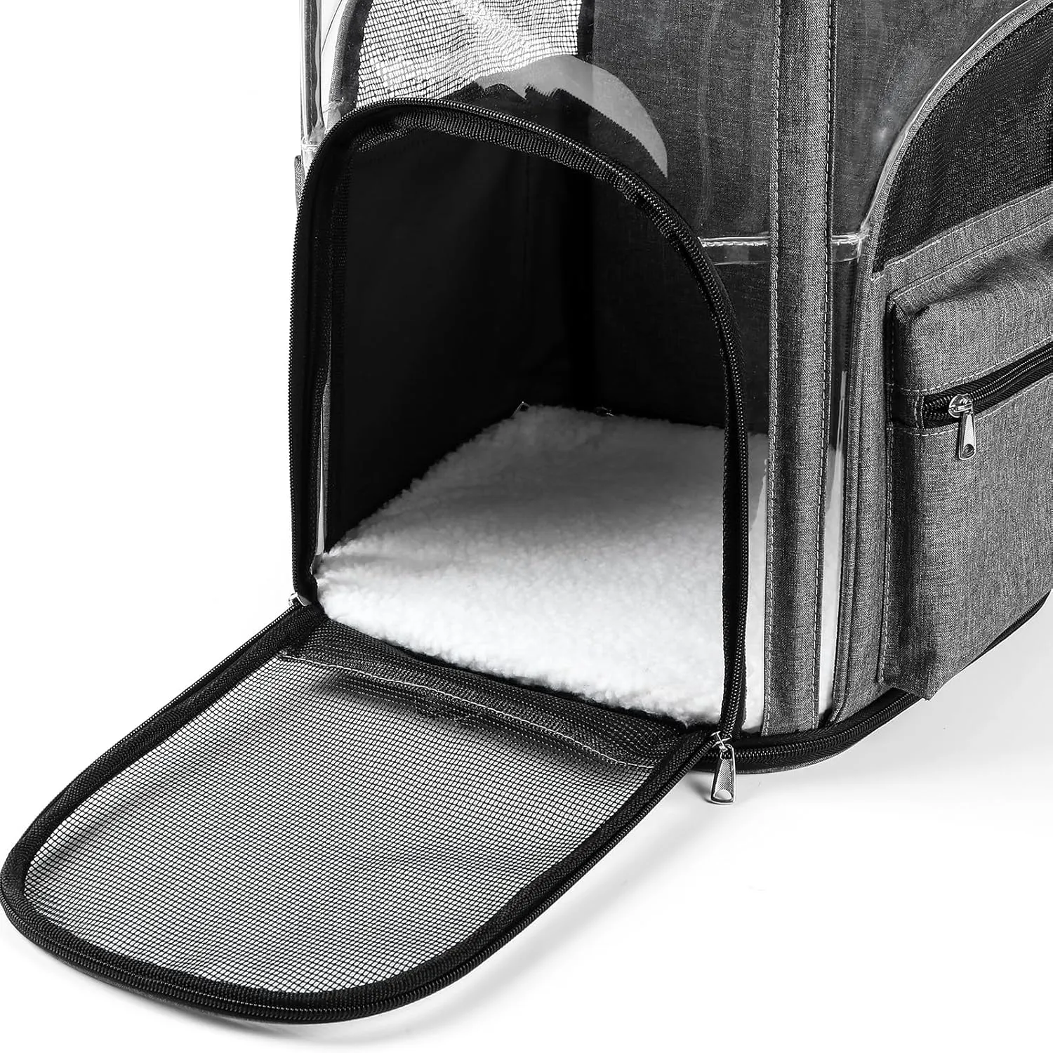 Cat Carrier Backpack for Small Medium Cats Dogs Backpack Puppies up to 26 Lbs, Excellent Visibility and Airflow,Lightweight and Portable Travel Pet Carrier Bag Foldable Design