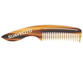 Deluxe Amber Beard Comb