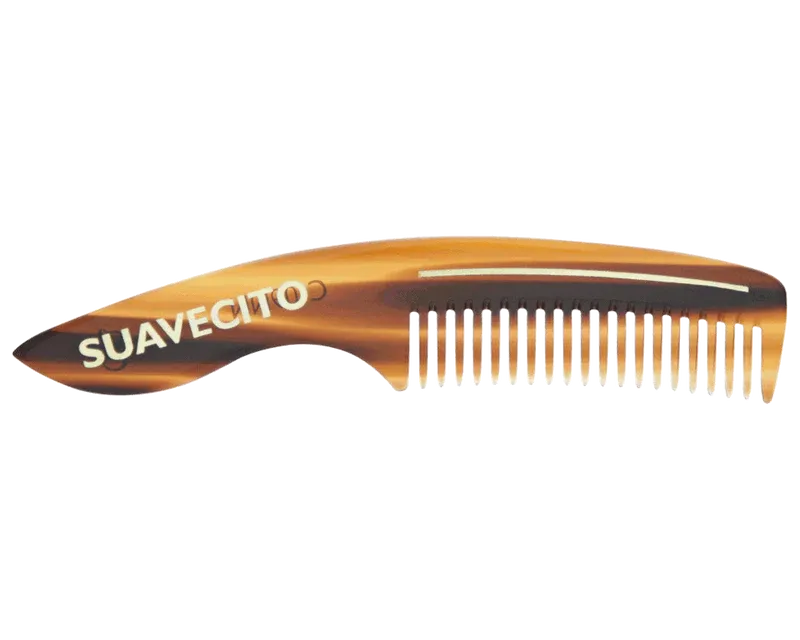 Deluxe Amber Beard Comb