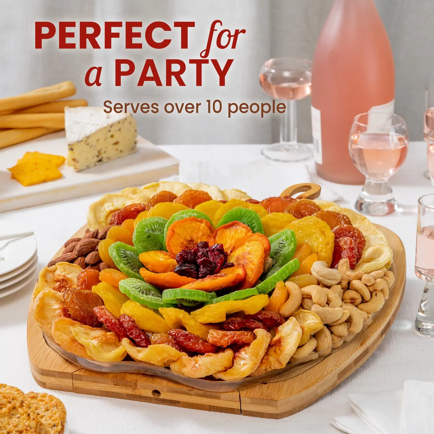Dried Fruit Gift Basket – Healthy Gourmet Snack Box for Holidays, Thanksgiving, Christmaas, Birthdays & Corporate Gifts