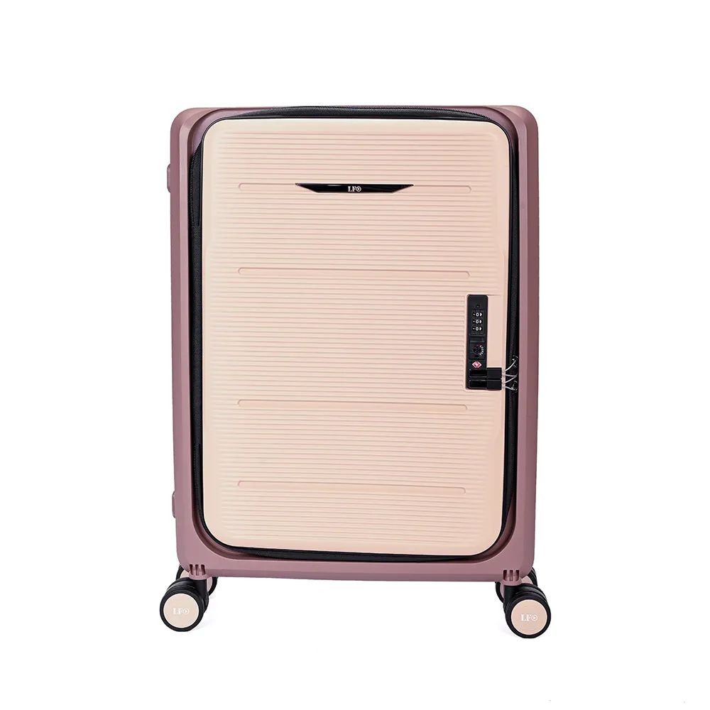 Foldable Hardcase Cabin Suitcase for Travel-Pink (20 inch-55 cm)
