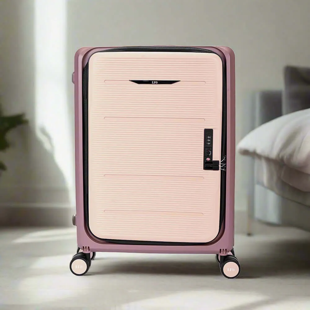 Foldable Hardcase Cabin Suitcase for Travel-Pink (20 inch-55 cm)