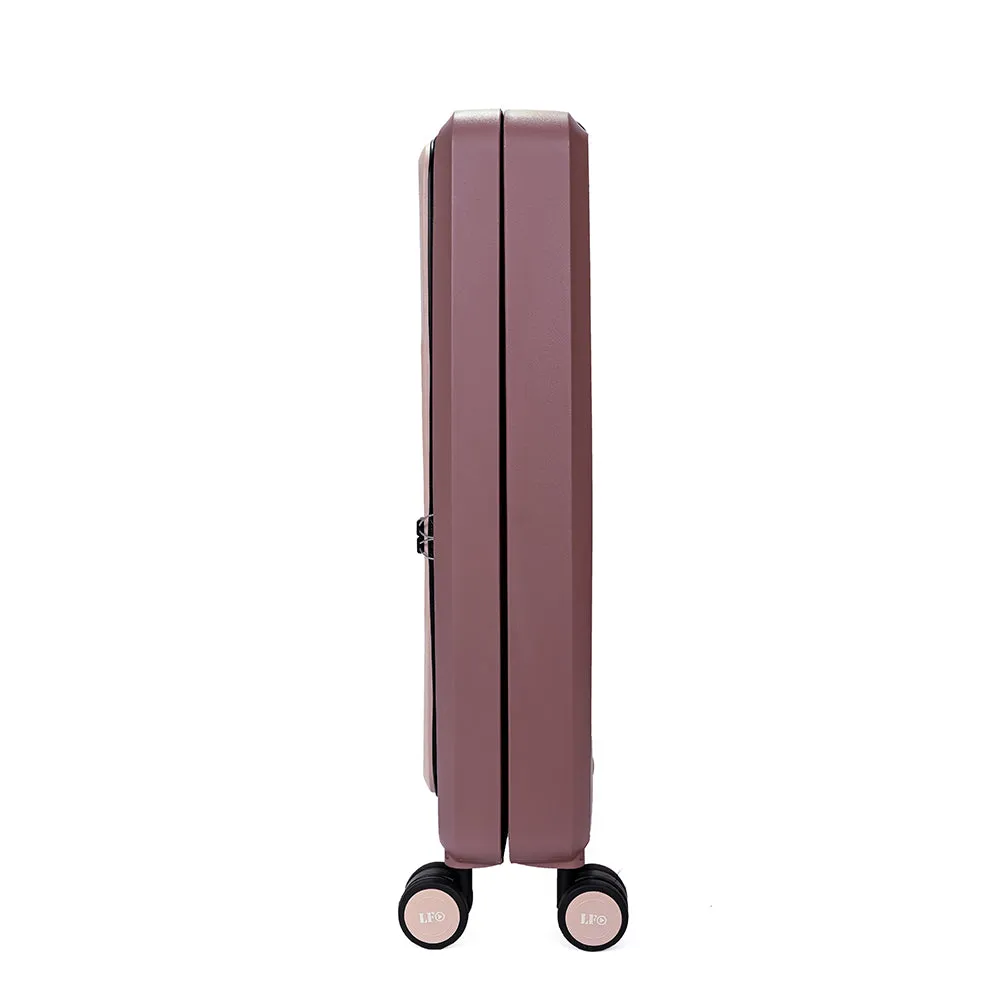 Foldable Hardcase Cabin Suitcase for Travel-Pink (20 inch-55 cm)
