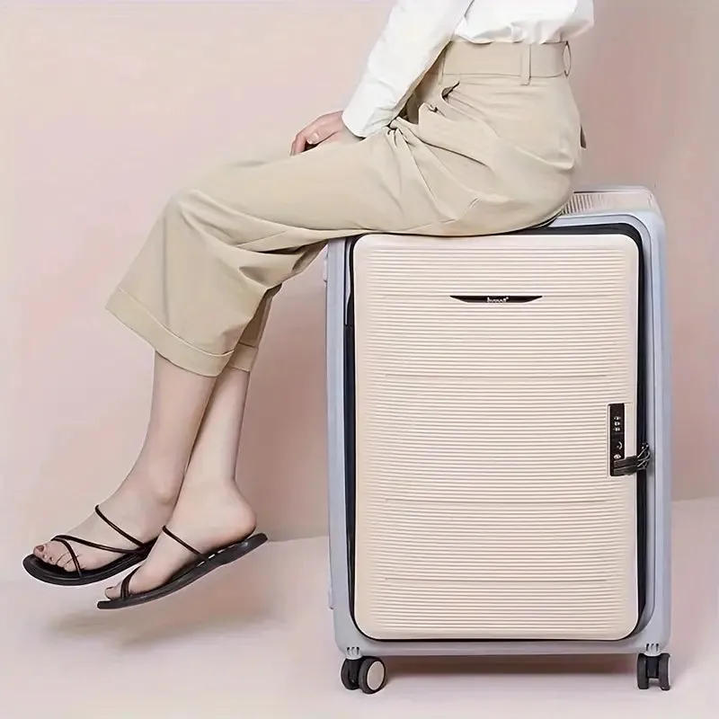 Foldable Hardcase Cabin Suitcase for Travel-Pink (20 inch-55 cm)