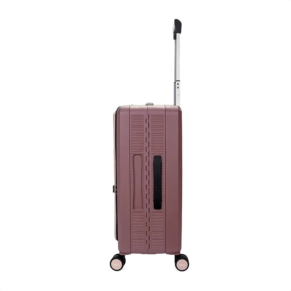 Foldable Hardcase Cabin Suitcase for Travel-Pink (20 inch-55 cm)