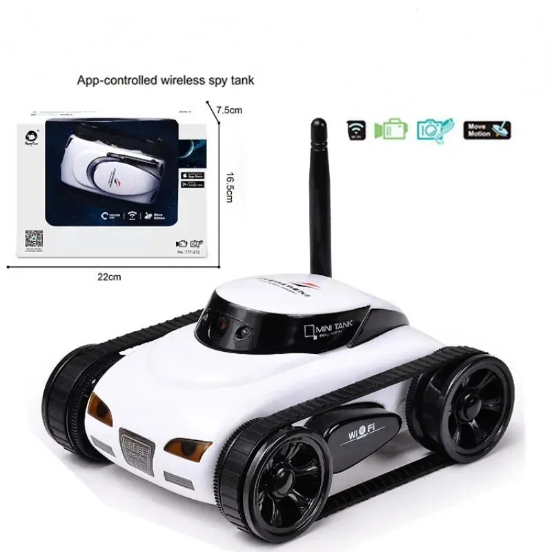FPV WIFI RC Car Real-time Quality Mini HD Camera Video Remote Control Robot Tank Intelligent APP Wireless Toys electric car