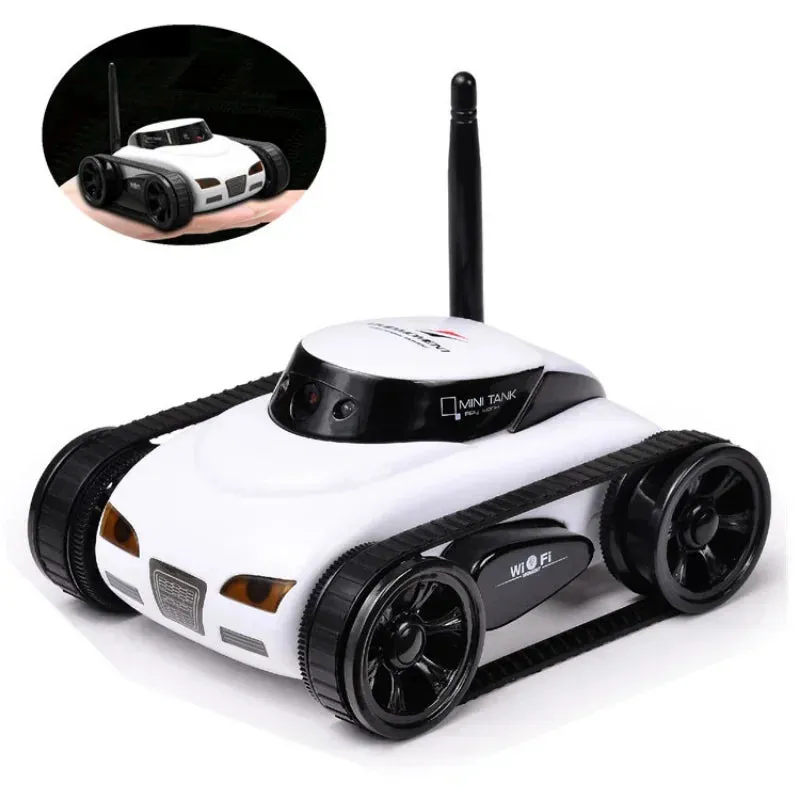FPV WIFI RC Car Real-time Quality Mini HD Camera Video Remote Control Robot Tank Intelligent APP Wireless Toys electric car