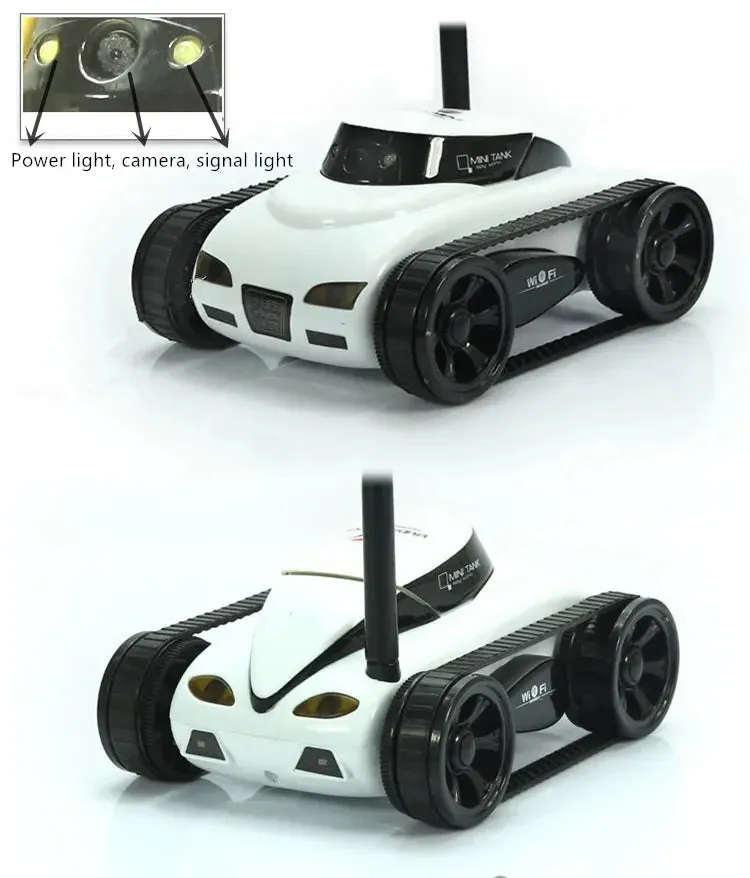 FPV WIFI RC Car Real-time Quality Mini HD Camera Video Remote Control Robot Tank Intelligent APP Wireless Toys electric car