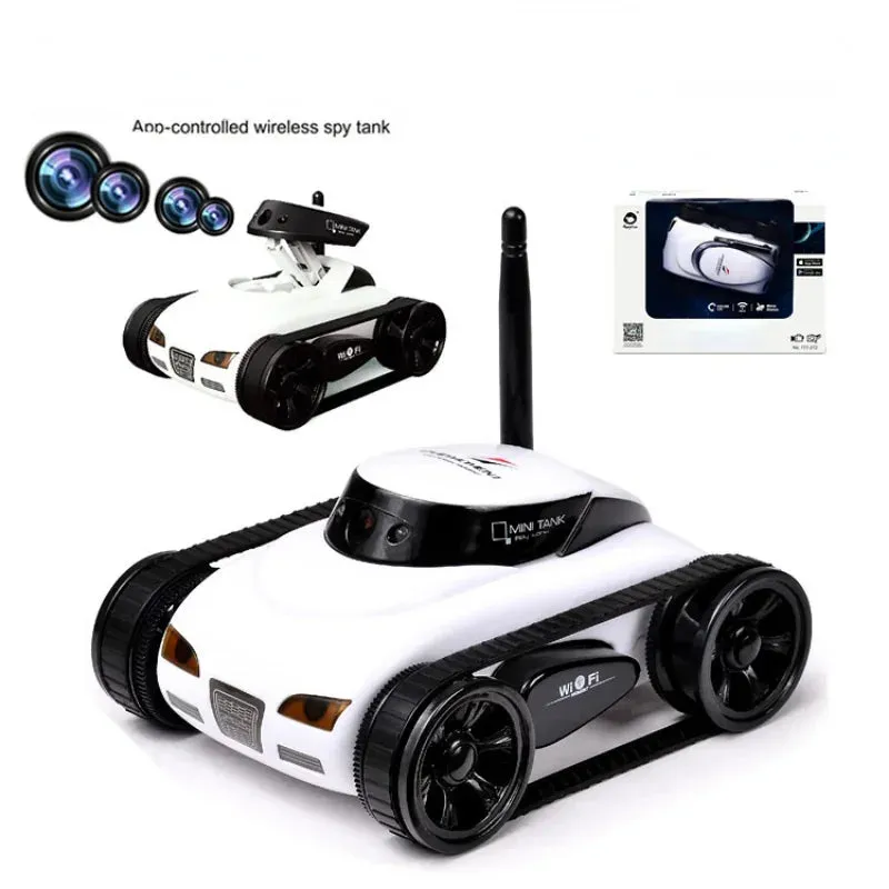 FPV WIFI RC Car Real-time Quality Mini HD Camera Video Remote Control Robot Tank Intelligent APP Wireless Toys electric car
