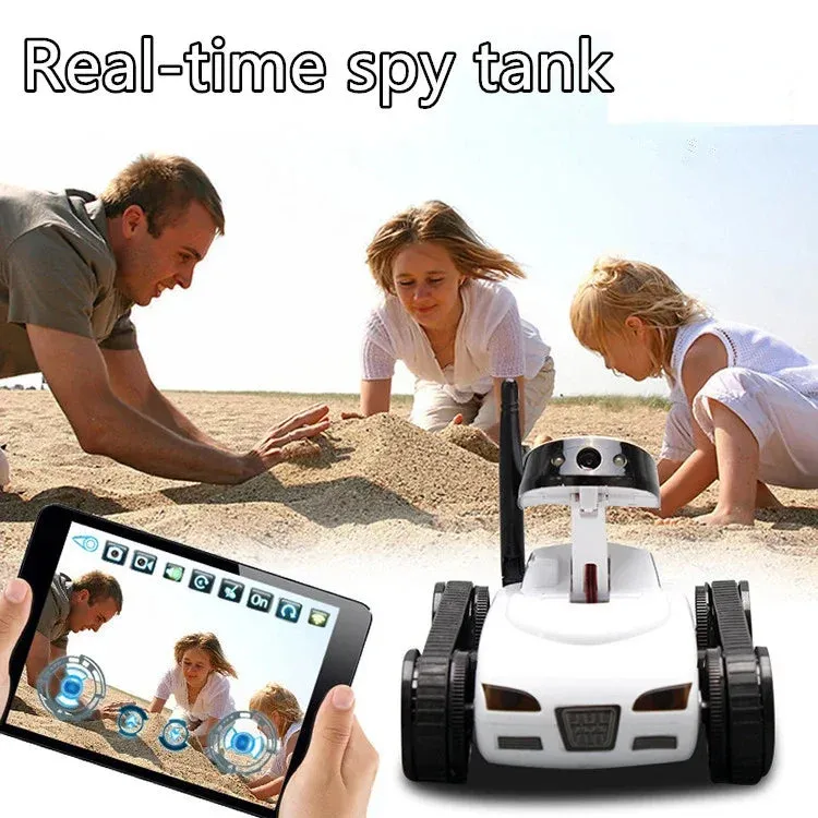 FPV WIFI RC Car Real-time Quality Mini HD Camera Video Remote Control Robot Tank Intelligent APP Wireless Toys electric car