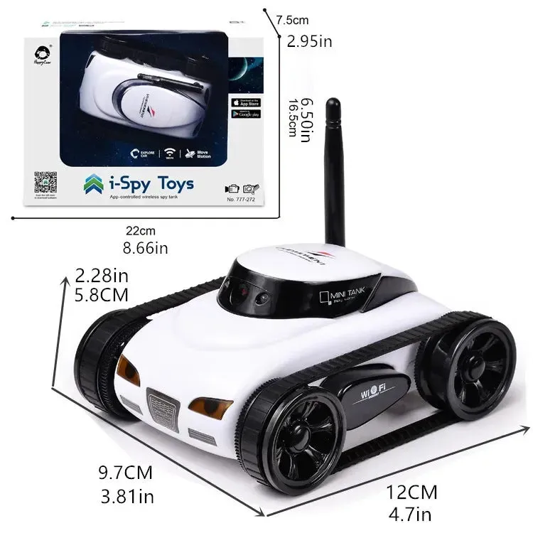 FPV WIFI RC Car Real-time Quality Mini HD Camera Video Remote Control Robot Tank Intelligent APP Wireless Toys electric car
