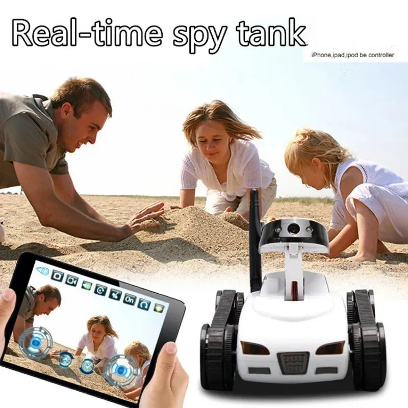 FPV WIFI RC Car Real-time Quality Mini HD Camera Video Remote Control Robot Tank Intelligent APP Wireless Toys electric car