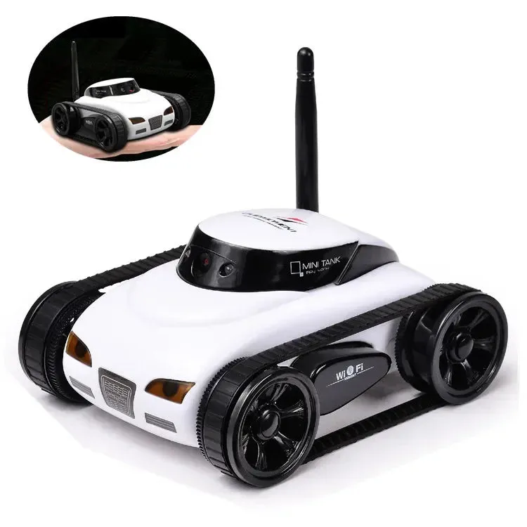 FPV WIFI RC Car Real-time Quality Mini HD Camera Video Remote Control Robot Tank Intelligent APP Wireless Toys electric car