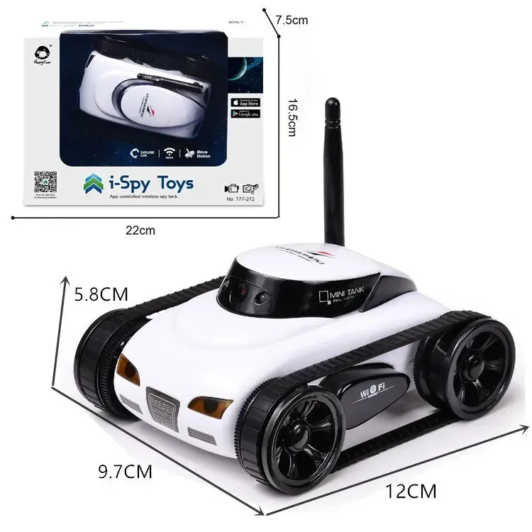 FPV WIFI RC Car Real-time Quality Mini HD Camera Video Remote Control Robot Tank Intelligent APP Wireless Toys electric car