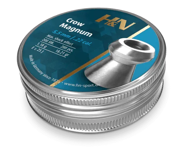H&N CROW MAGNUM .22 18.21GR AIR PELLET