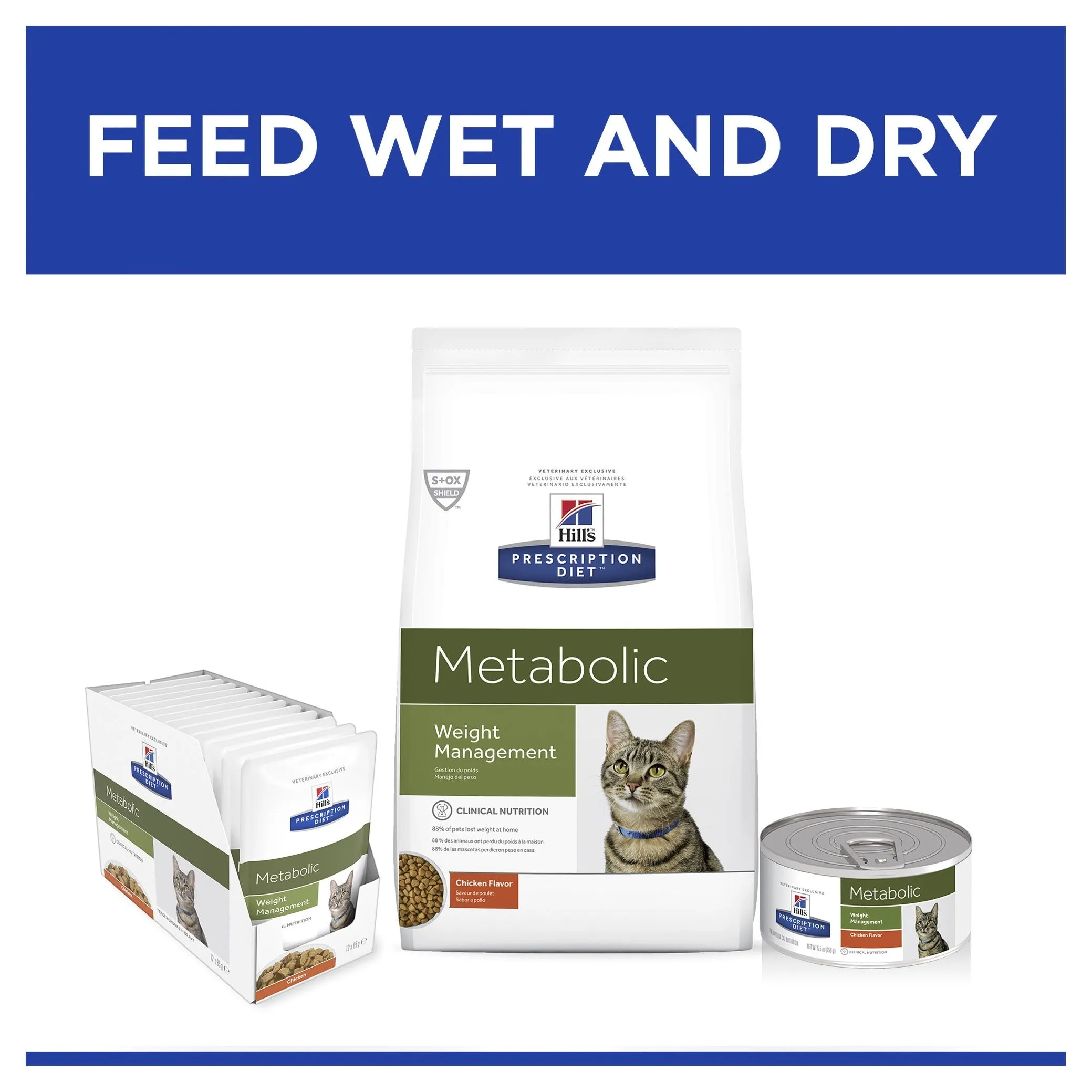 Hill's Prescription Diet Metabolic Chicken Flavour Dry Cat Food
