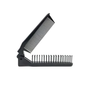 LOUISE MAELYS Portable Travel Folding Hair Brush Compact Pocket Double Headed Anti-static Comb