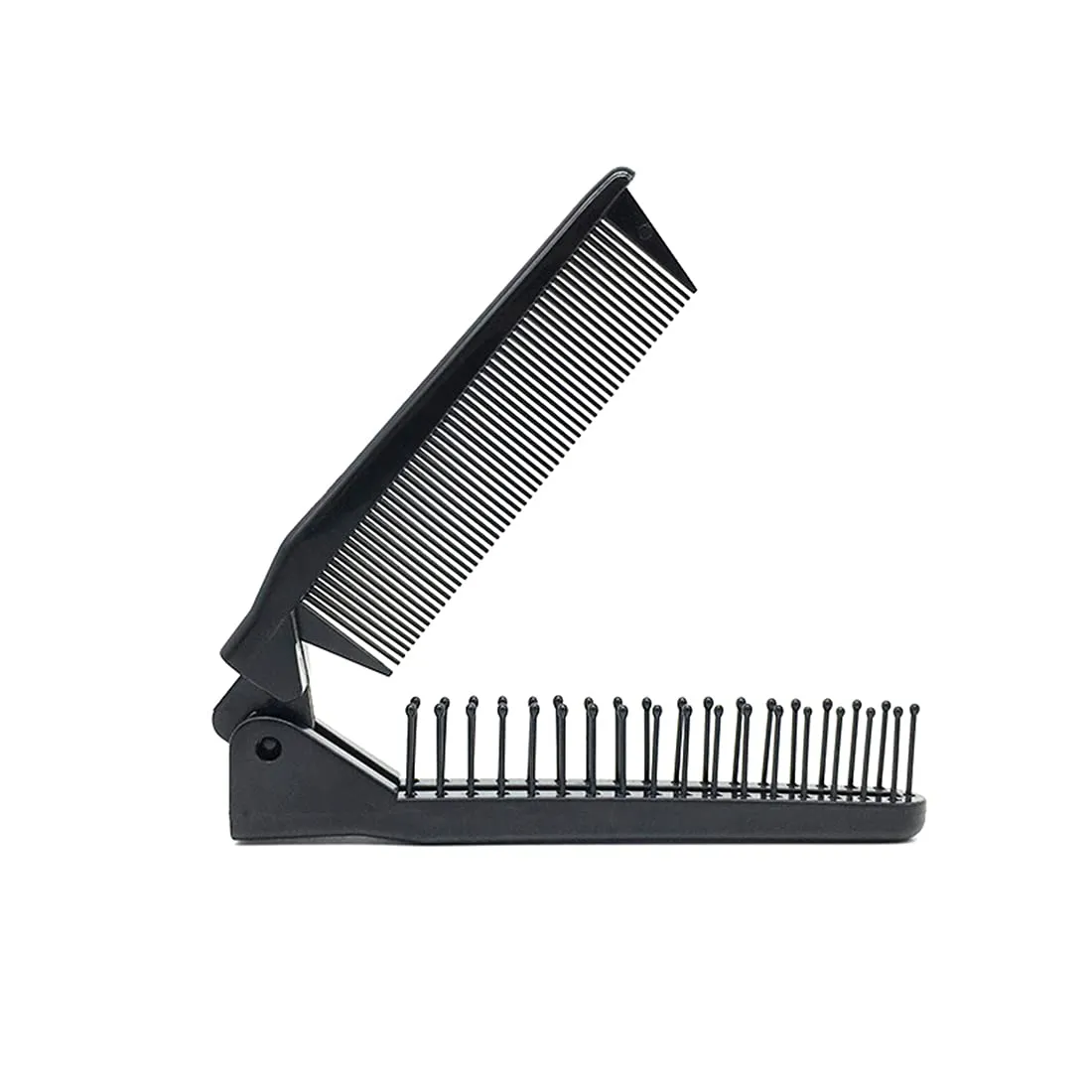 LOUISE MAELYS Portable Travel Folding Hair Brush Compact Pocket Double Headed Anti-static Comb