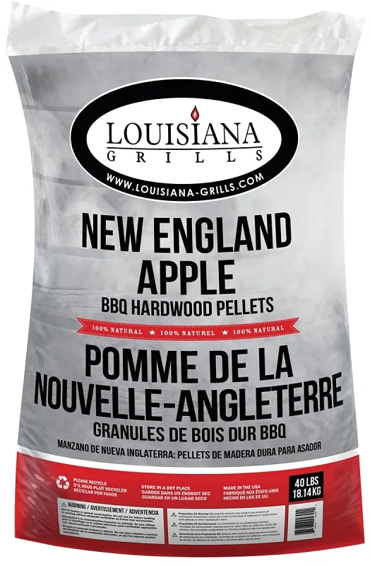 LOUISIANA GRILLS New England Apple 55403 Grill Pellet, 40 lb :BAG: QUANTITY: 1