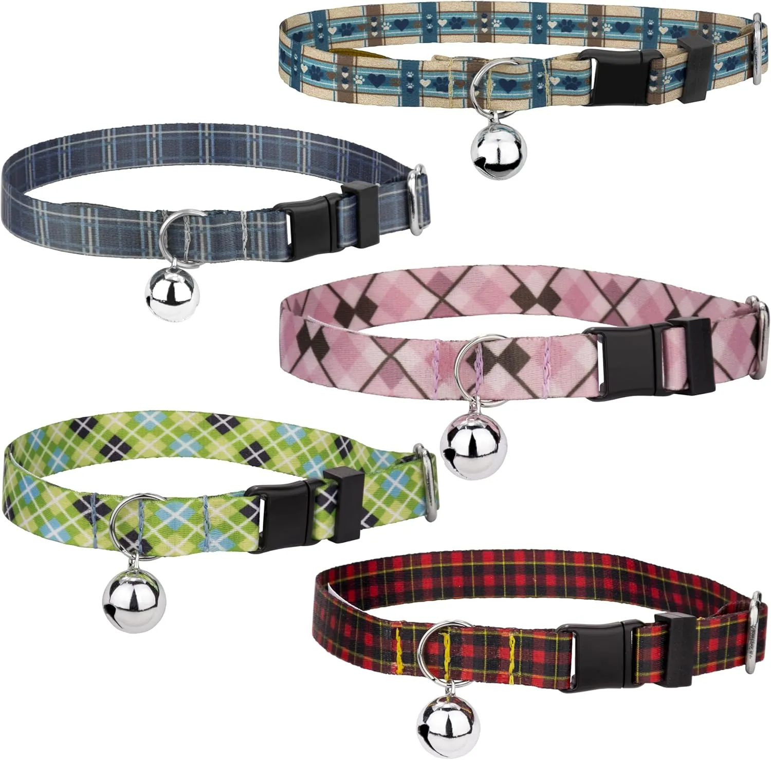 Margarita Argyle Cat Collar - Plaid and Argyle Collection Featuring Charming Designs