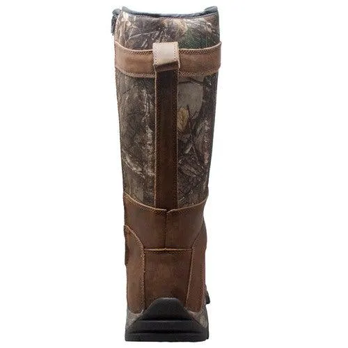 Men's 15" Snake Bite Boot Camo Brown Leather Boots
