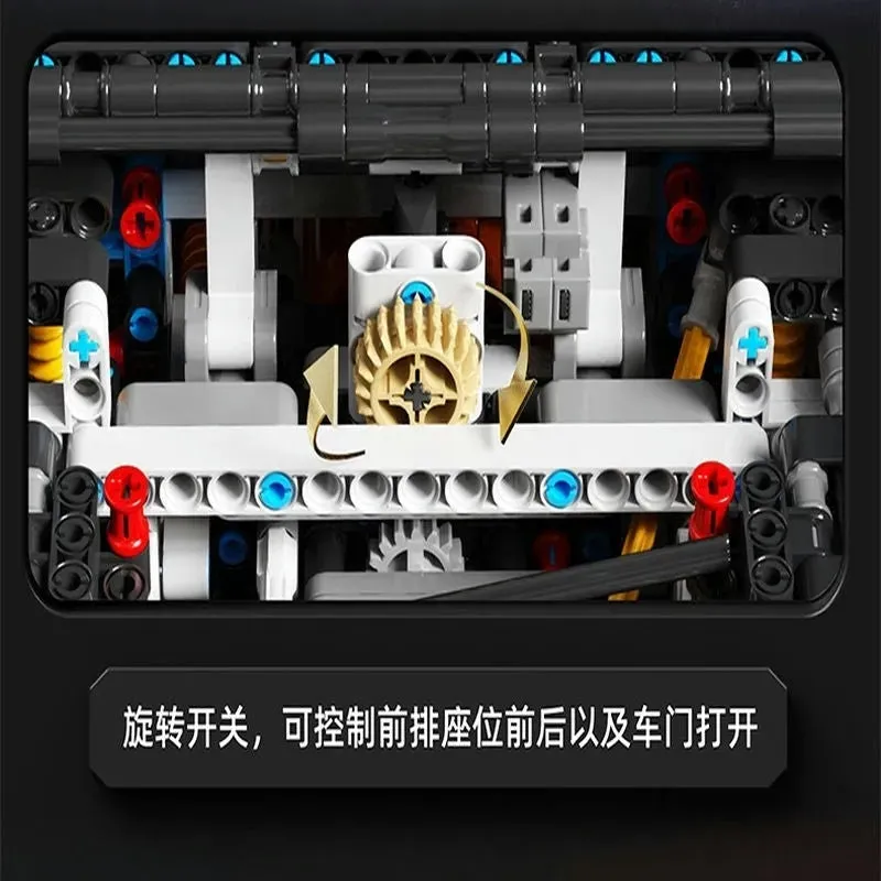 MOC Tech RC Super Classic Sports Car Bricks Toys T5037BP