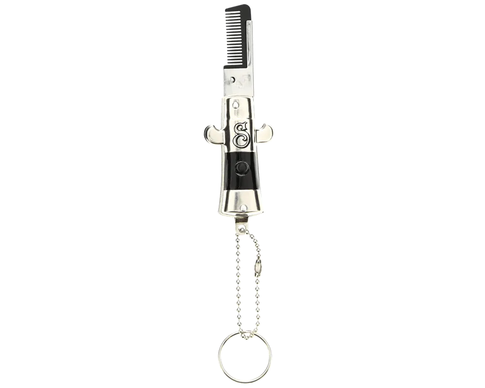 Mustache Switchblade Comb