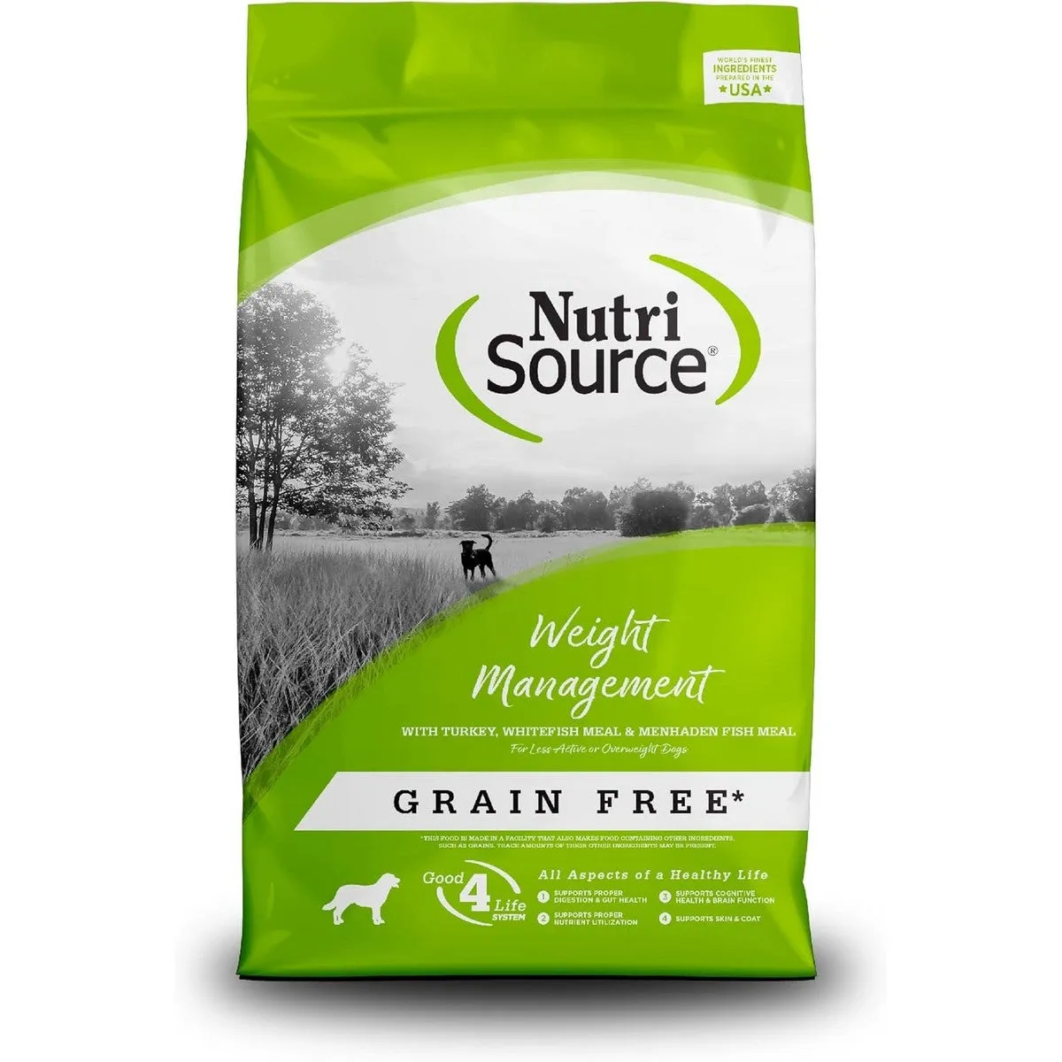 NutriSource Grain Free Turkey Weight Management Dry Dog Food 4lb
