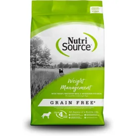 NutriSource Grain Free Turkey Weight Management Dry Dog Food 4lb
