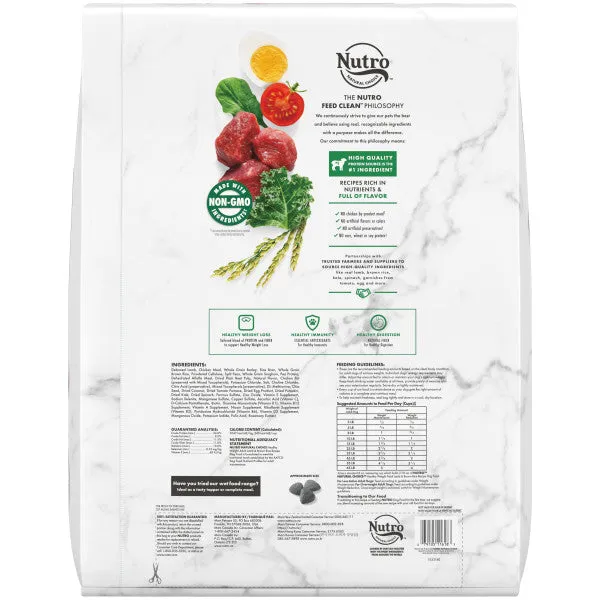 NUTRO NATURAL CHOICE Healthy Weight Adult Dry Dog Food, Lamb & Brown Rice Recipe, 30-lb Bag
