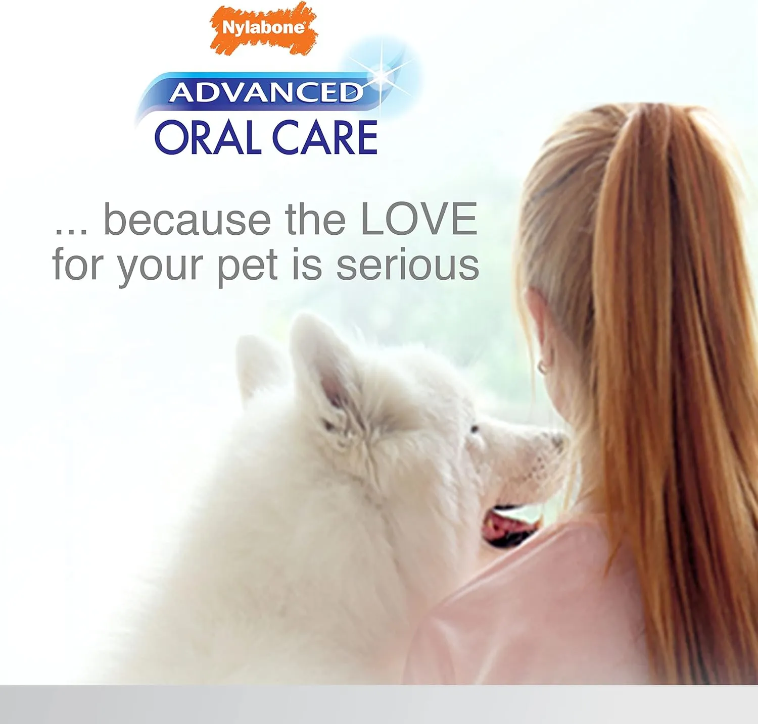 Nylabone Advanced Oral Care Senior Dog Dental Kit with Cushiony Soft-Bristle Toothbrush Senior 3 Count