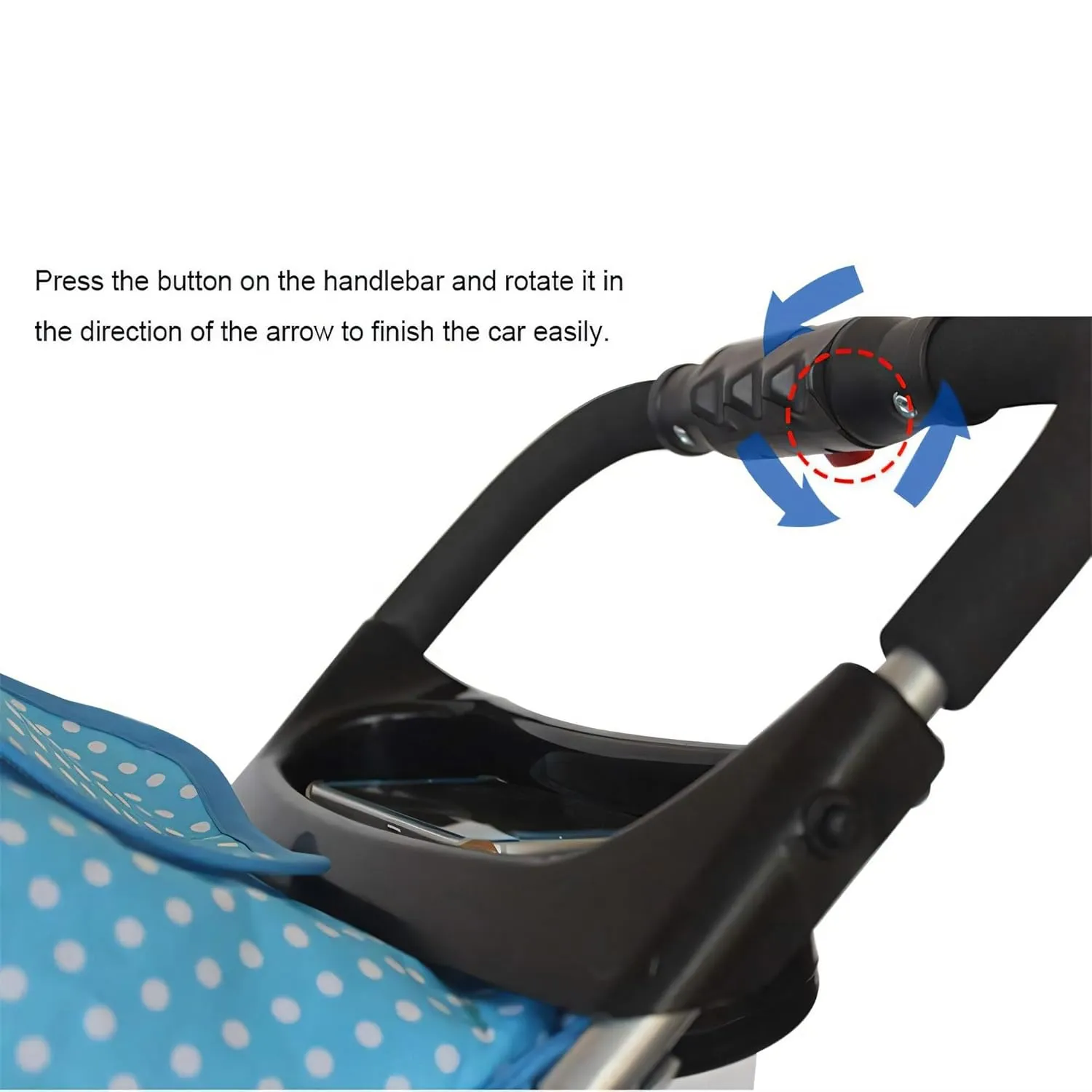Pet Dog Stroller, 4 Wheel Foldable Cat Dog Stroller with Storage Basket and Cup Holder, Multifunction Dog Cat Jogger Stroller for Medium Small Dogs Cats, Pink