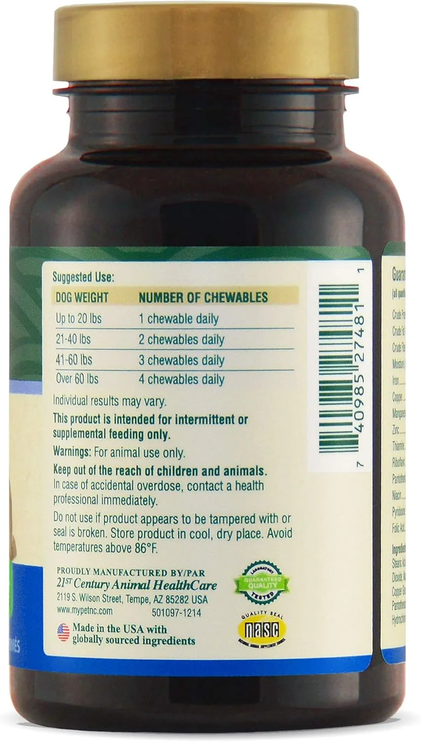 PetNC Natural Care Adult Multi Chewables for Dogs, 75 Count