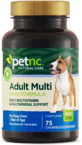PetNC Natural Care Adult Multi Chewables for Dogs, 75 Count