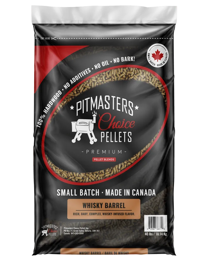 Pitmasters Choice Pellets Whiskey Barrel 40lbs PCP-WHISKB