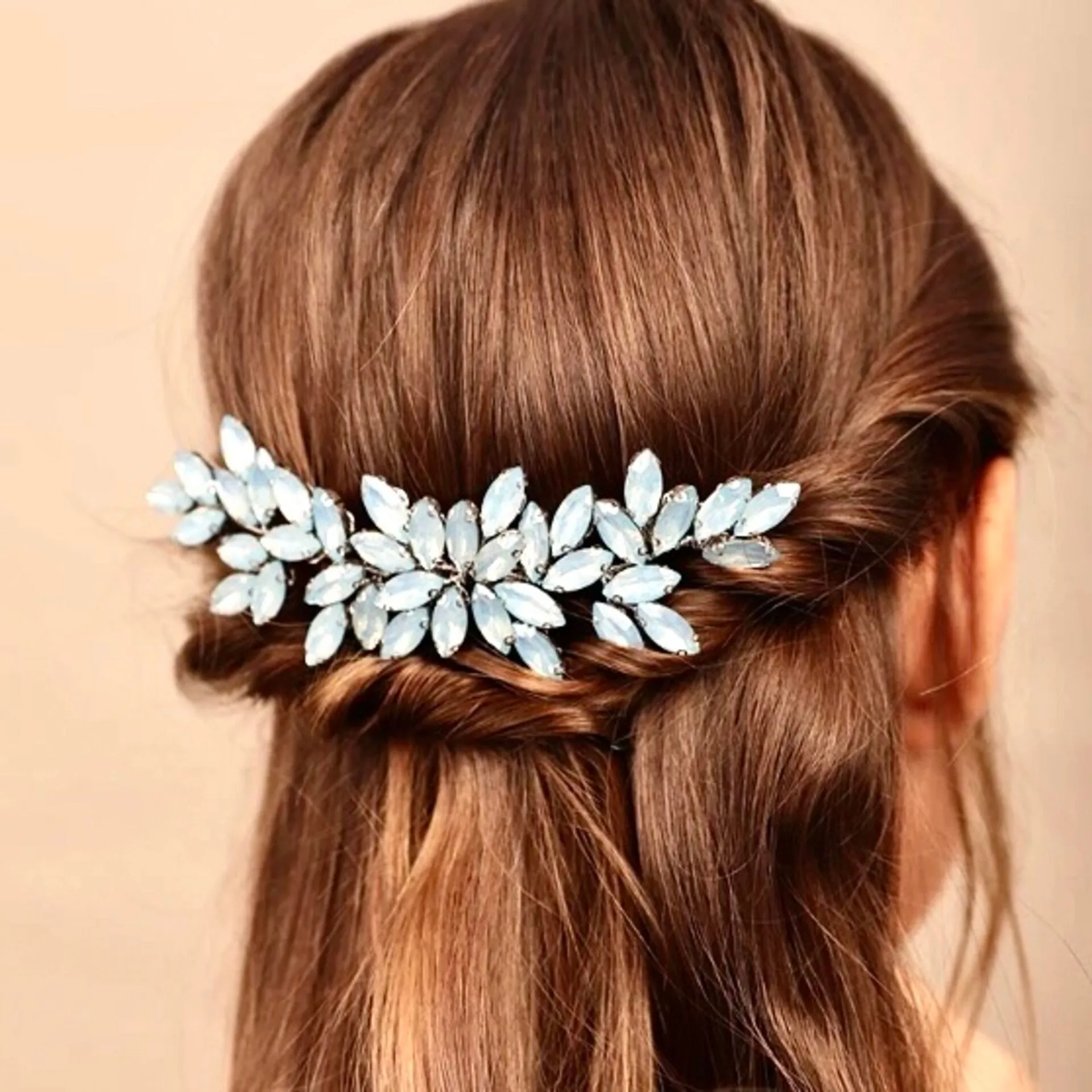 "Indigo" - Crystal Bridal Hair Comb - More Colors