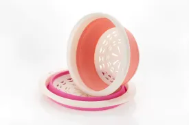 Round Foldable Fruit Vegetables Washing Bowl Drying Basket - H00792
