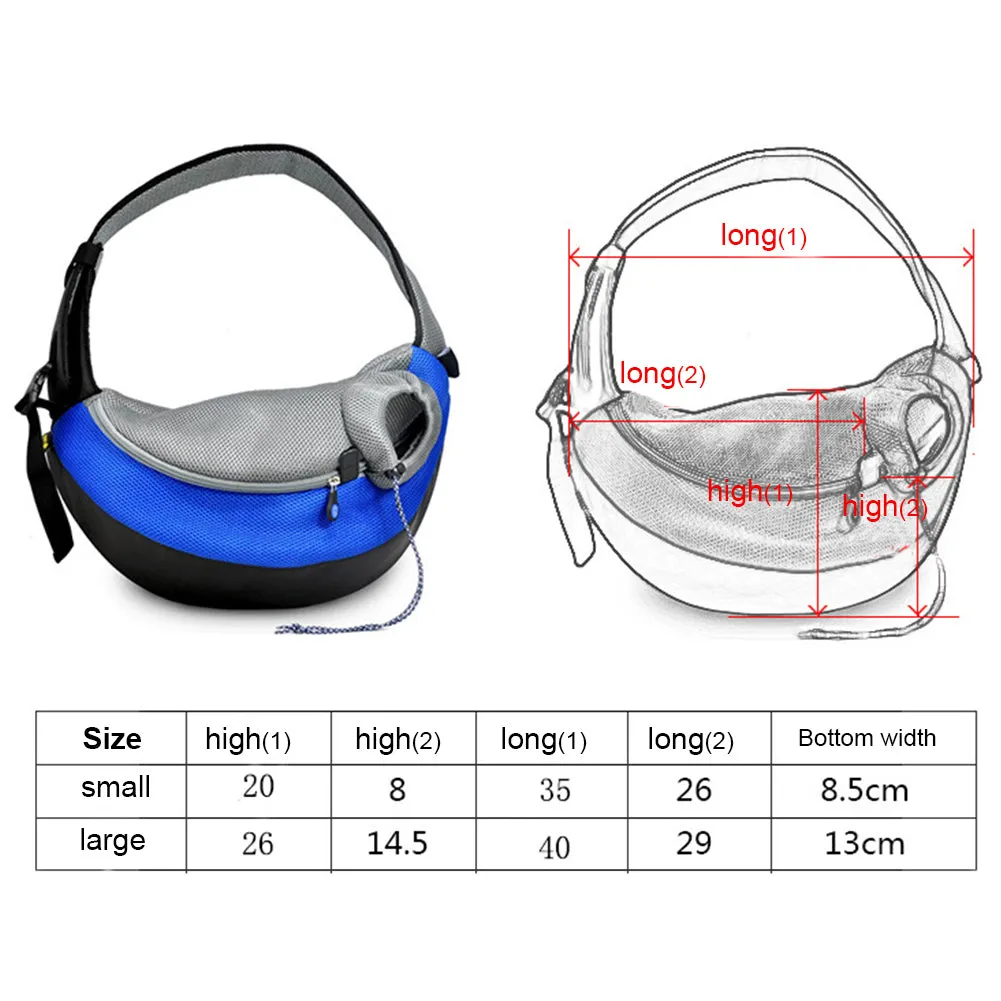 Sidiou Group New Pet Dog Cat Puppy Sling Carrier Travel Tote Single Shoulder Bag Small/Large