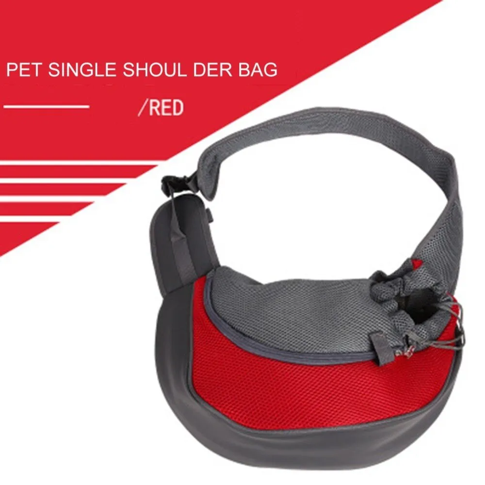 Sidiou Group Pet Carrying Bag Breathable Mesh Portable Travel Tote Shoulder Bag Pet Sling Backpack