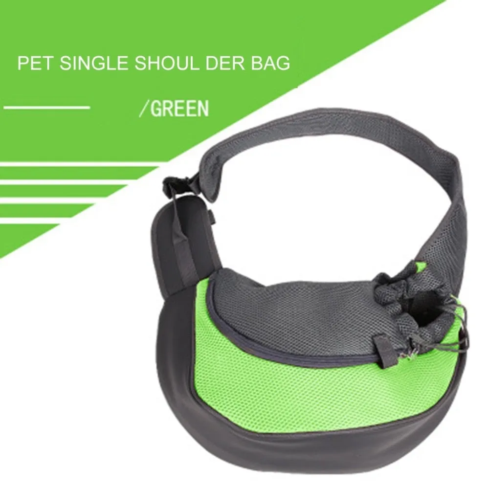 Sidiou Group Pet Carrying Bag Breathable Mesh Portable Travel Tote Shoulder Bag Pet Sling Backpack
