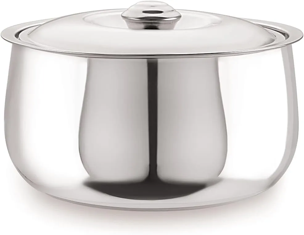 Stainless Steel Casserole and HotPot Set - Double-Walled, Insulated Casserole Hot case(2000 ml/2.11 QT)