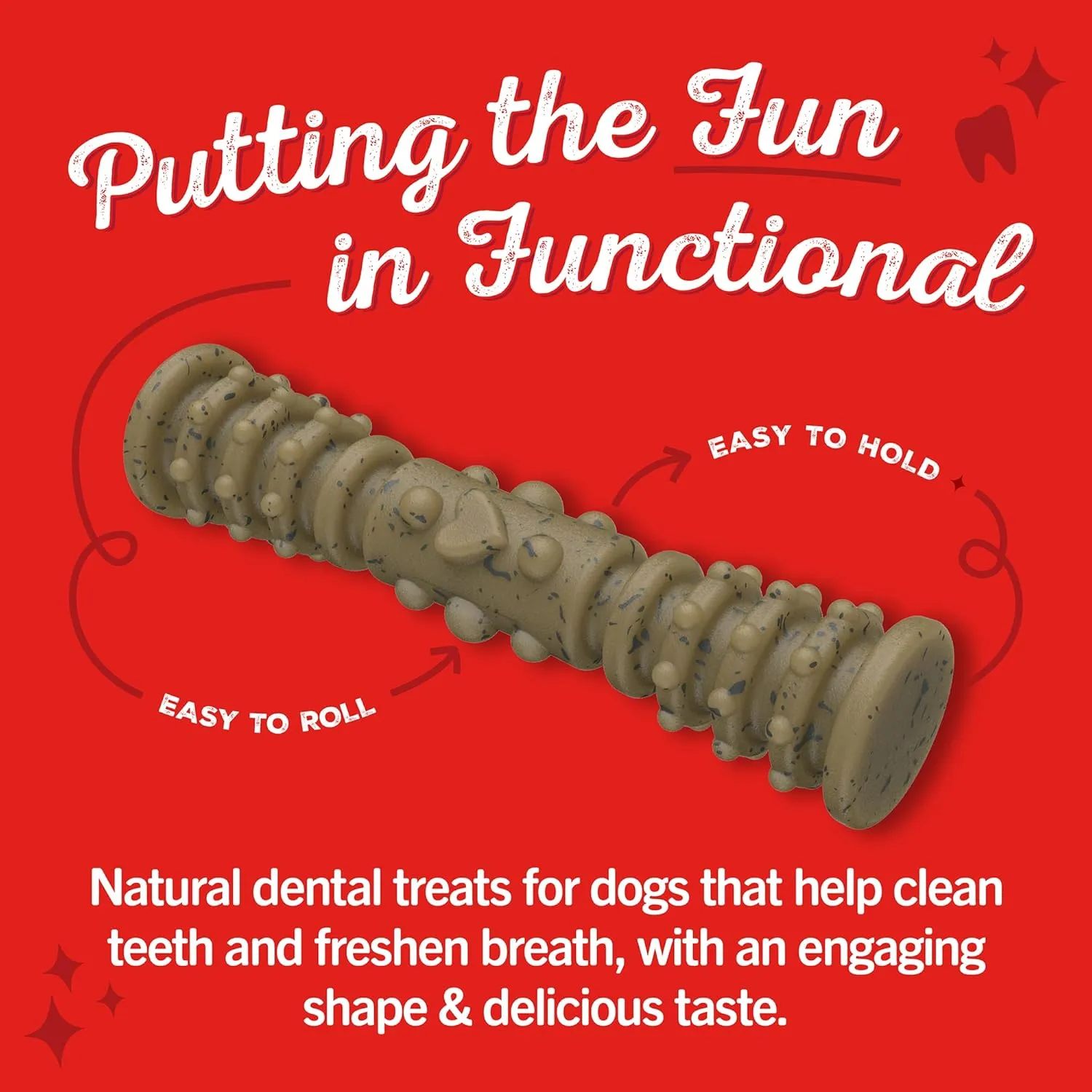 Stella & Chewy's Dental Delights with Freeze-Dried Chicken - Extra Small Dental Treats for Dogs, 10.5 Ounce Bag