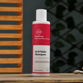 StyleMake Biotin & Caffeine Thickening SLS-Free Shampoo for Men and Women | D-Panthenol & Biotin For Strong & Thick Hair- 200 ml