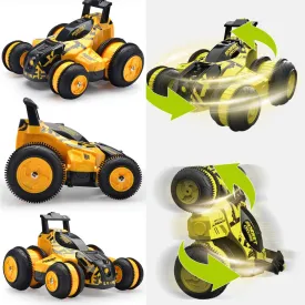 TURBO STORM REMOTE CONTROL STUNT CAR YELLOW