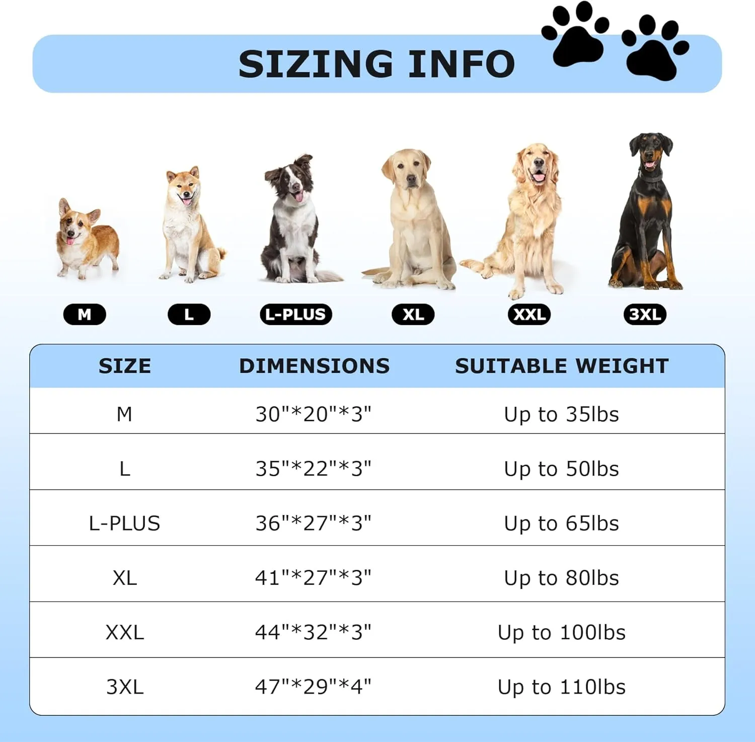 Washable Large Dog Bed Covers Soft Plush Replacement, Waterproof Dog Bed Liner, Pet Bed Cover with Zipper 36x27x3 Inches, Grey, Cover Only