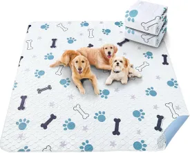 Washable Pee Pads for Dogs: 2 Pack Reusable Puppy Training Pads, Durable and Absorbent Whelping Pads, Waterproof Pet Training Pads