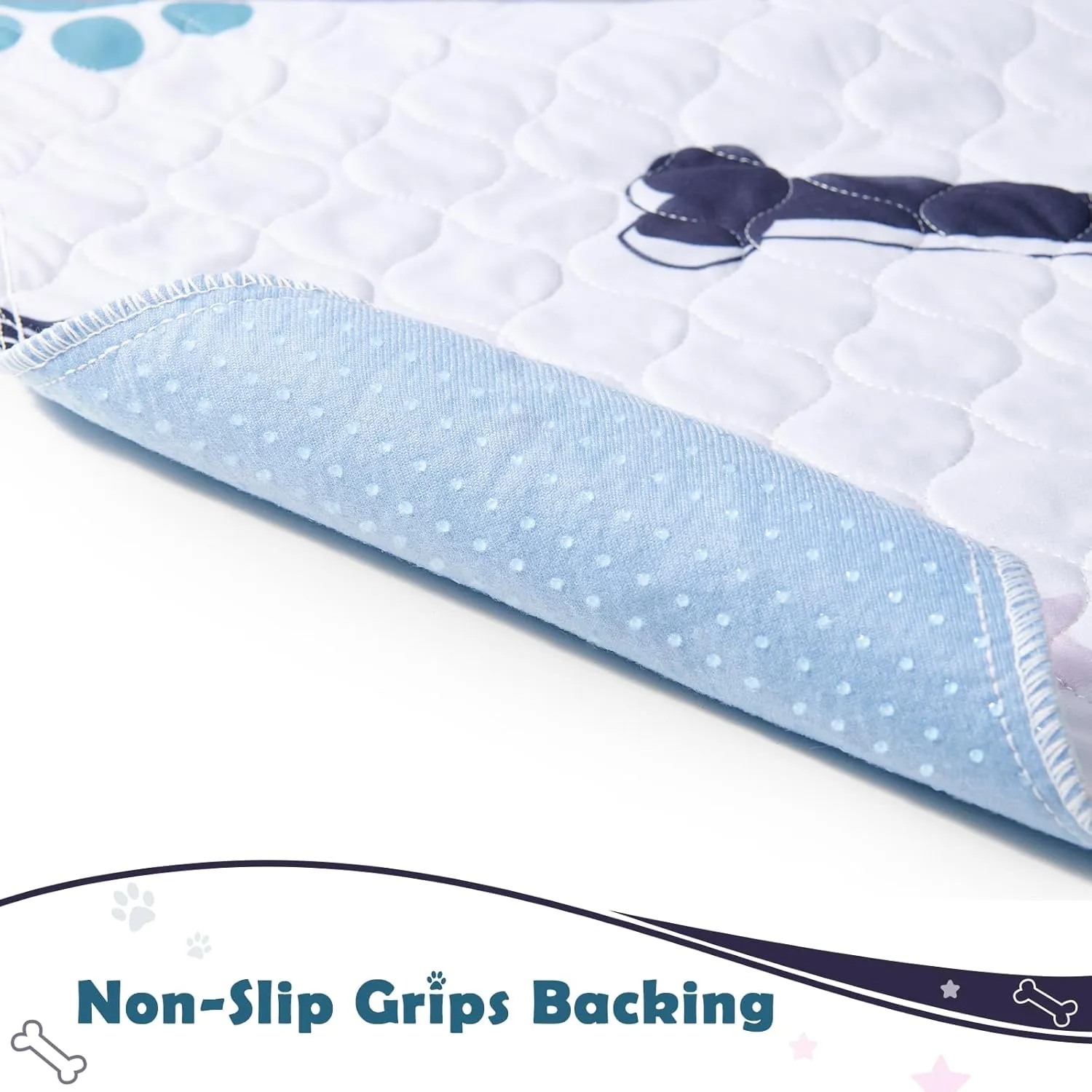 Washable Pee Pads for Dogs: 2 Pack Reusable Puppy Training Pads, Durable and Absorbent Whelping Pads, Waterproof Pet Training Pads