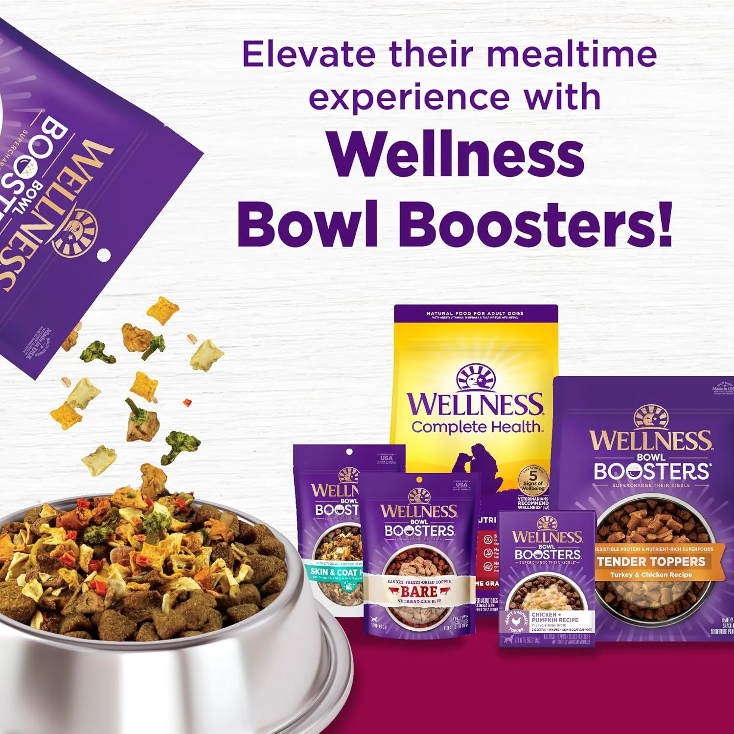 Wellness Complete Health Dry Dog Food, Small Breed, Grain Free, Natural, Turkey, Chicken, & Salmon Recipe (4-Pound Bag)